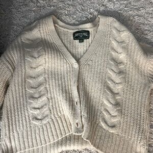 American eagle white sweater size medium